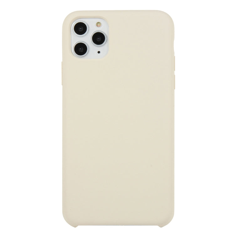 For iPhone 11 Pro Solid Color Solid Silicone Shockproof Case(Antique White) by bashfashion