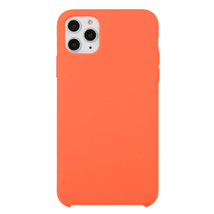 For iPhone 11 Pro Solid Color Solid Silicone Shockproof Case(Orange) by bashfashion