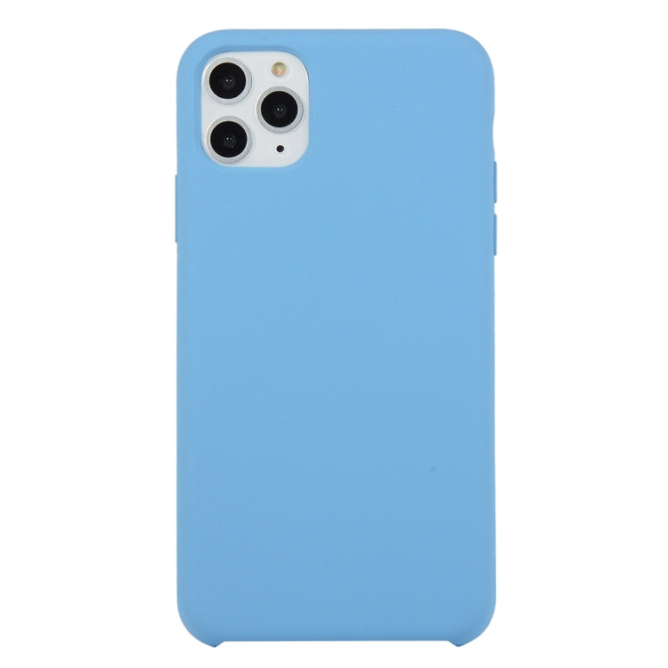 For iPhone 11 Pro Solid Color Solid Silicone Shockproof Case(Azure) by bashfashion