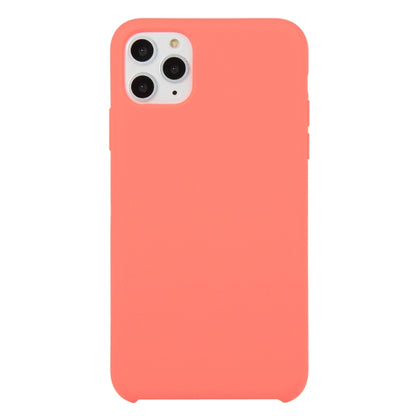 For iPhone 11 Pro Max Solid Color Solid Silicone Shockproof Case(Peach Red) by bashfashion