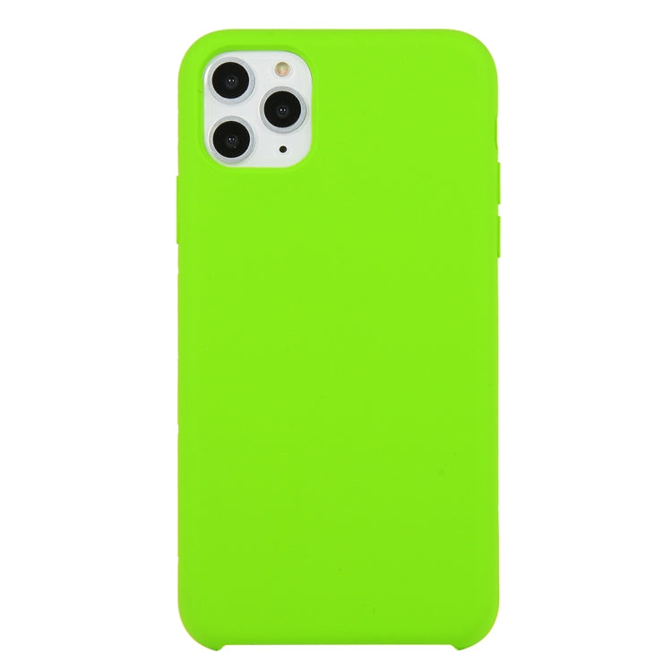 For iPhone 11 Pro Max Solid Color Solid Silicone Shockproof Case(Dark Green) by bashfashion