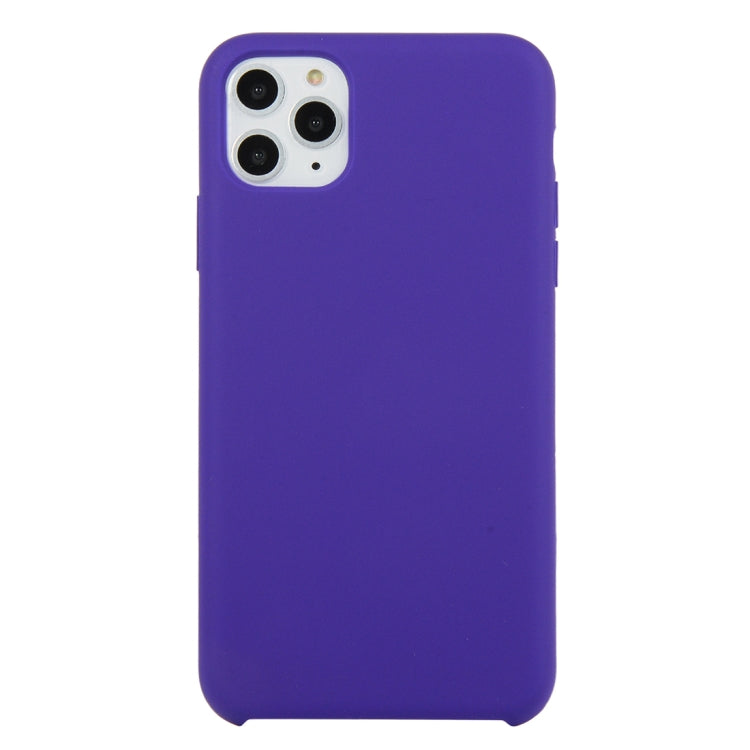 For iPhone 11 Pro Max Solid Color Solid Silicone Shockproof Case(Deep Purple) by bashfashion