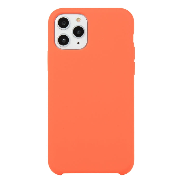 For iPhone 11 Pro Max Solid Color Solid Silicone Shockproof Case(Orange Red) by bashfashion