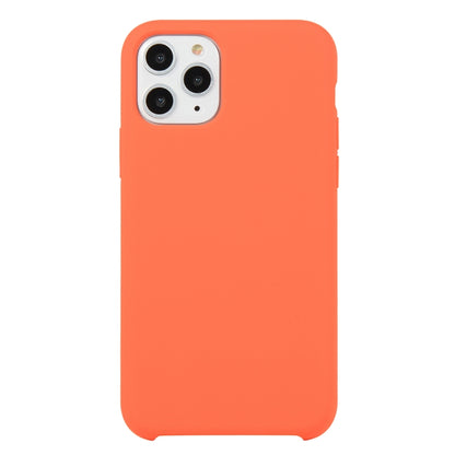 For iPhone 11 Pro Max Solid Color Solid Silicone Shockproof Case(Orange Red) by bashfashion