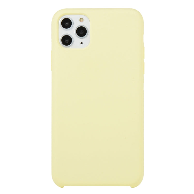 For iPhone 11 Pro Max Solid Color Solid Silicone Shockproof Case (Cream) by bashfashion