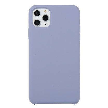 For iPhone 11 Pro Max Solid Color Solid Silicone Shockproof Case (Lavender Gray) by bashfashion