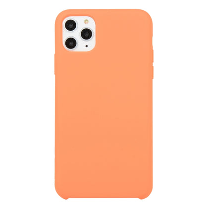 For iPhone 11 Pro Max Solid Color Solid Silicone Shockproof Case(Apricot Orange) by bashfashion