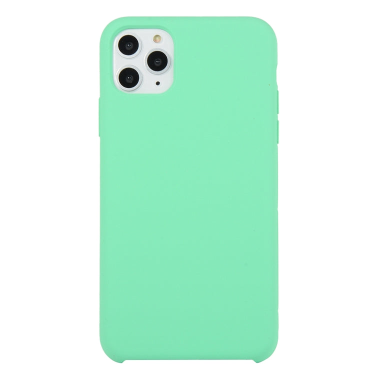 For iPhone 11 Pro Max Solid Color Solid Silicone Shockproof Case (Stay Green) by bashfashion