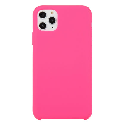 For iPhone 11 Pro Max Solid Color Solid Silicone Shockproof Case (Arson Fire Rose) by bashfashion
