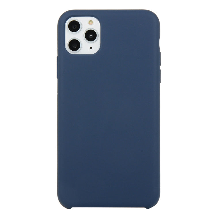 For iPhone 11 Pro Max Solid Color Solid Silicone Shockproof Case(Midnight Blue) by bashfashion
