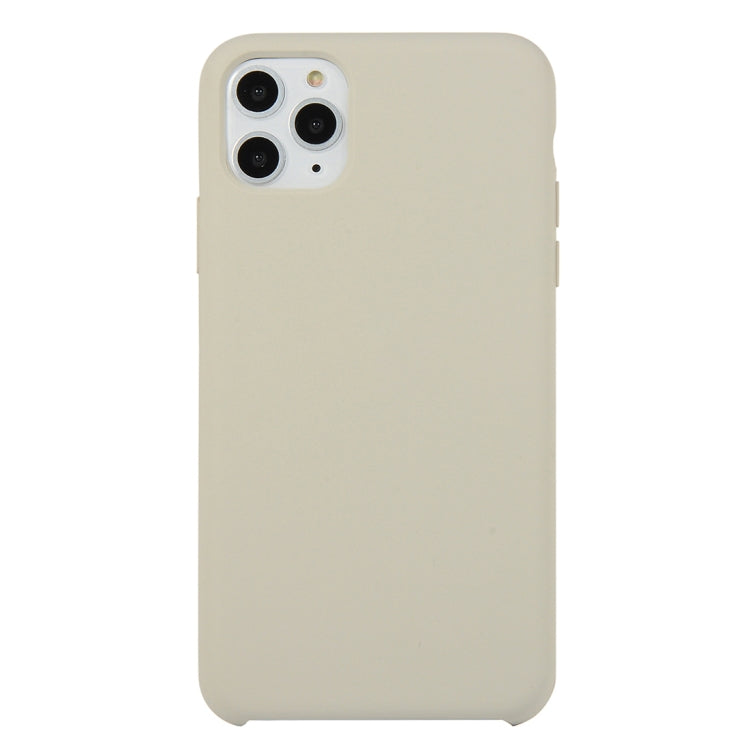 For iPhone 11 Pro Max Solid Color Solid Silicone Shockproof Case(Rock Ash) by bashfashion