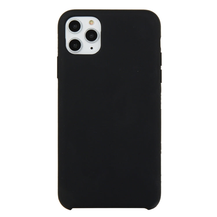 For iPhone 11 Pro Max Solid Color Solid Silicone Shockproof Case(Black) by bashfashion