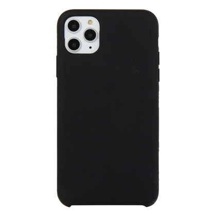 For iPhone 11 Pro Max Solid Color Solid Silicone Shockproof Case(Black) by bashfashion