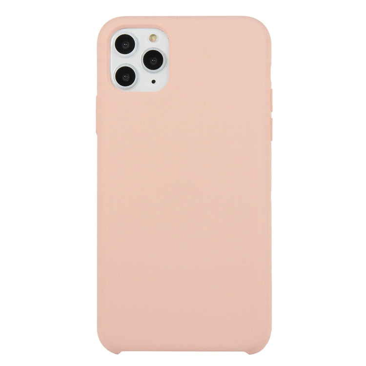 For iPhone 11 Pro Max Solid Color Solid Silicone Shockproof Case(Sand Powder) by bashfashion
