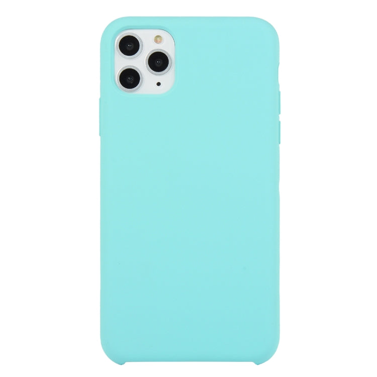 For iPhone 11 Pro Max Solid Color Solid Silicone Shockproof Case(Ice Blue) by bashfashion