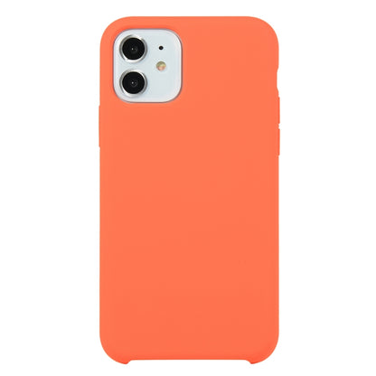 For iPhone 11 Solid Color Solid Silicone Shockproof Case(Orange Red) by bashfashion