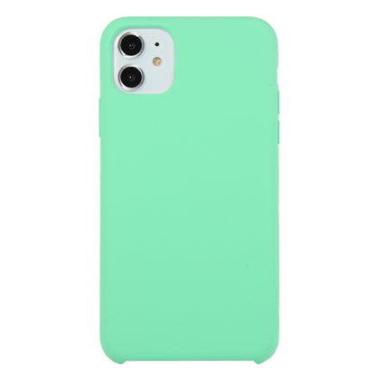 For iPhone 11 Solid Color Solid Silicone Shockproof Case (Stay Green) by bashfashion