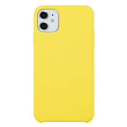 For iPhone 11 Solid Color Solid Silicone Shockproof Case (Light Yellow) by bashfashion