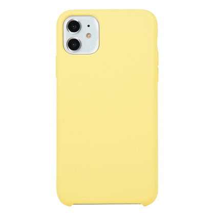 For iPhone 11 Solid Color Solid Silicone Shockproof Case(Yellow) by bashfashion