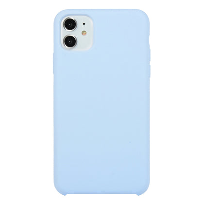 For iPhone 11 Solid Color Solid Silicone Shockproof Case(Lilac Purple) by bashfashion