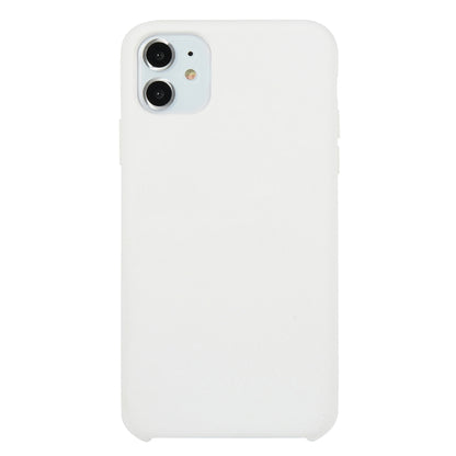 For iPhone 11 Solid Color Solid Silicone Shockproof Case(White) by bashfashion