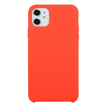 For iPhone 11 Solid Color Solid Silicone Shockproof Case(Red) by bashfashion