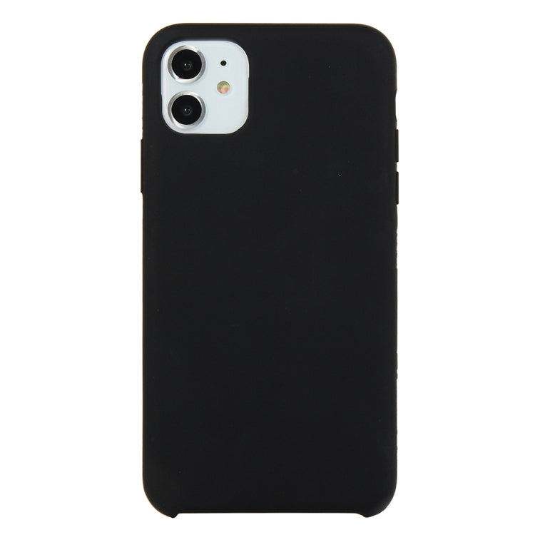 For iPhone 11 Solid Color Solid Silicone Shockproof Case(Black) by bashfashion