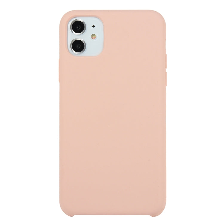 For iPhone 11 Solid Color Solid Silicone Shockproof Case(Sand Powder) by bashfashion