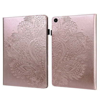 For Huawei MatePad SE 10.4 2022 Peacock Embossed Pattern Leather Tablet Case(Rose Gold) by bashfashion
