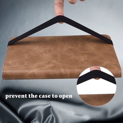 For Lenovo Tab P11 Gen 2 Embossed Striped Leather Tablet Case(Brown) by bashfashion