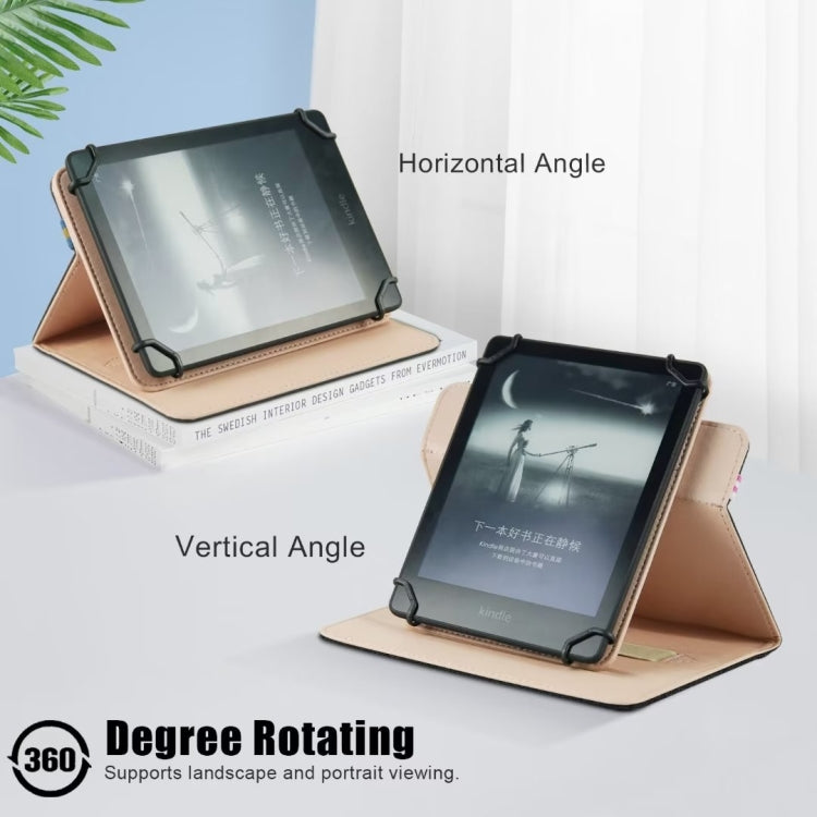 For 6 inch Rotating Universal Leather Tablet Case(Blue) by bashfashion