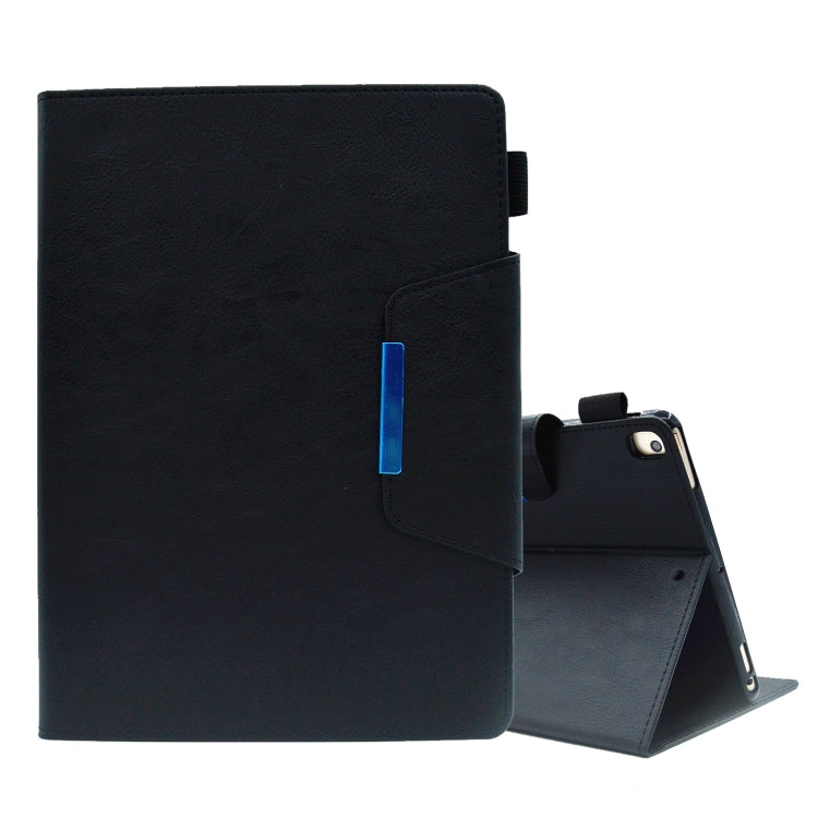 For iPad 10.2 2020&2019 / Air 10.5 Suede Cross Texture Magnetic Clasp Leather Tablet Case(Black) by bashfashion