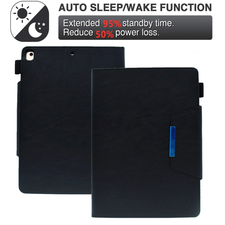 For iPad 10.2 2020&2019 / Air 10.5 Suede Cross Texture Magnetic Clasp Leather Tablet Case(Black) by bashfashion