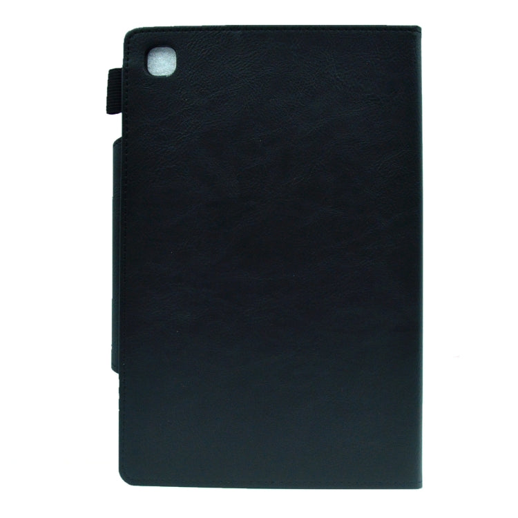 For Samsung Galaxy Tab A8 10.5 2021 Suede Cross Texture Magnetic Clasp Leather Tablet Case(Black) by bashfashion