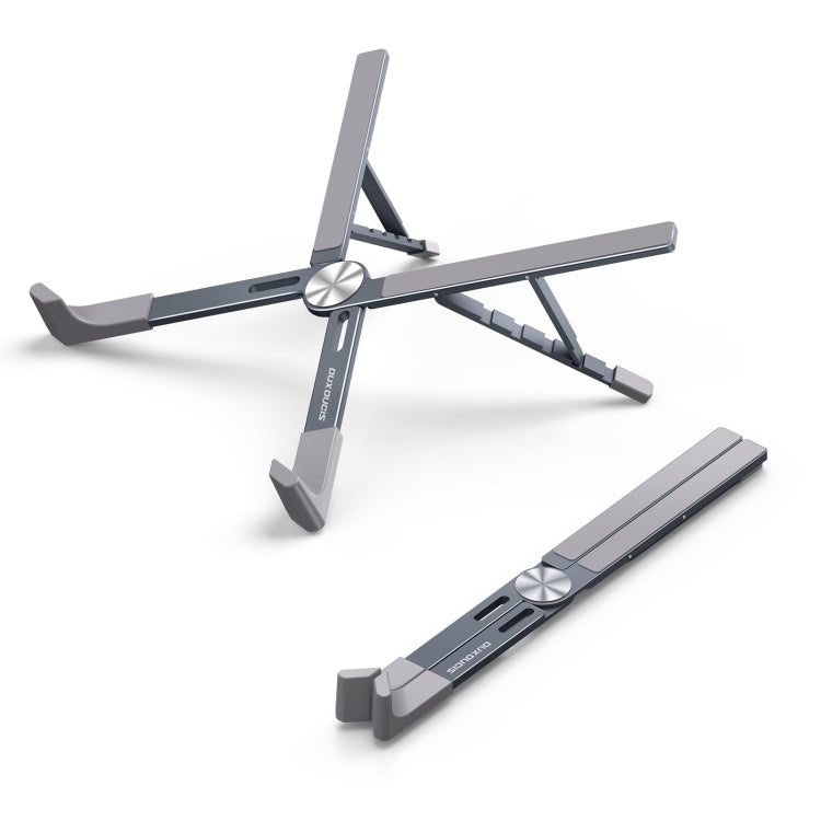 DUX DUCIS Foldable X-shaped Aluminum Laptop Stand(Lead Color) by DUX DUCIS