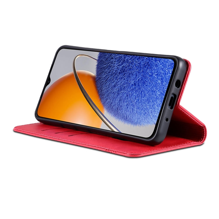 For Huawei Enjoy 50z AZNS Magnetic Calf Texture Flip Leather Phone Case(Red) by AZNS