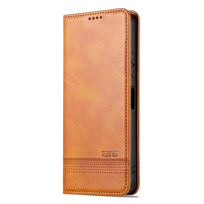For Huawei Enjoy 50z AZNS Magnetic Calf Texture Flip Leather Phone Case(Light Brown) by AZNS