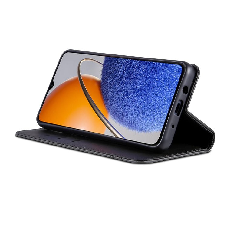 For Huawei nova Y61 AZNS Magnetic Calf Texture Flip Leather Phone Case(Black) by AZNS