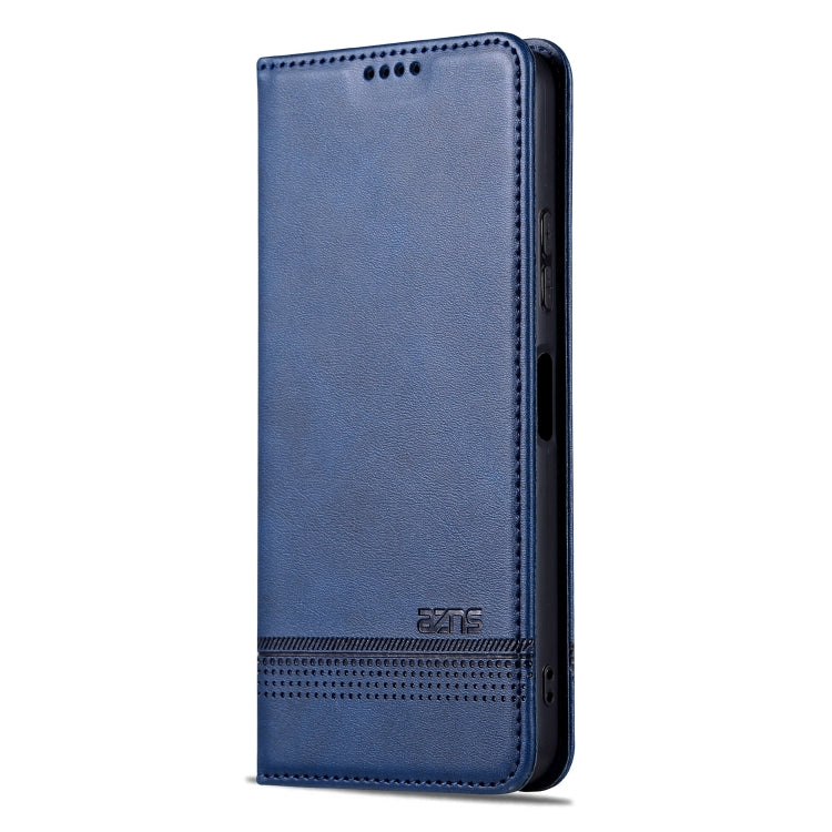 For Huawei nova Y61 AZNS Magnetic Calf Texture Flip Leather Phone Case(Dark Blue) by AZNS