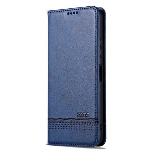 For Huawei nova Y61 AZNS Magnetic Calf Texture Flip Leather Phone Case(Dark Blue) by AZNS