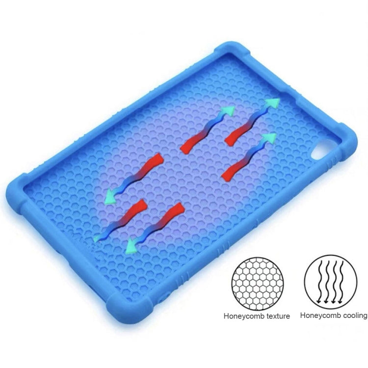 For TCL 10 Tab Max 10.36 inch Silicone Tablet Protective Case with Invisible Bracket(Red) by bashfashion