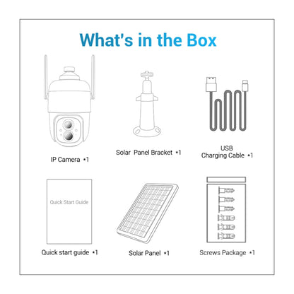 ESCAM G24 3MP WiFi Smart Night Vision Two-way Voice Intercom Solar Camera Support Full HD AI Recognition PIR Alarm by ESCAM