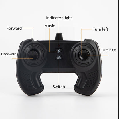 JJR/C Q136 Stunt Street Dance Four-wheel RC Flower Car with Music(Orange) by JJR/C