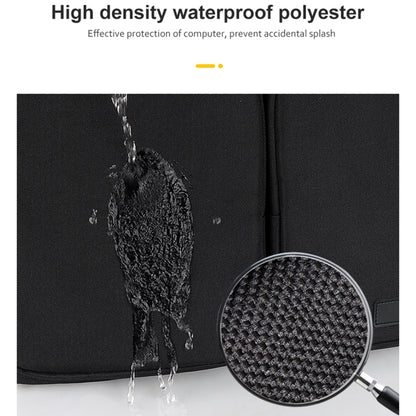 ST11 Polyester Thickened Laptop Bag, Size:14.1-15.4 inch(Silver Gray) by bashfashion