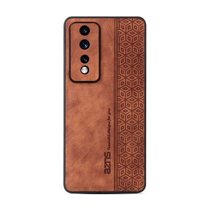 For Honor 80 GT 5G AZNS 3D Embossed Skin Feel Phone Case(Brown) by AZNS