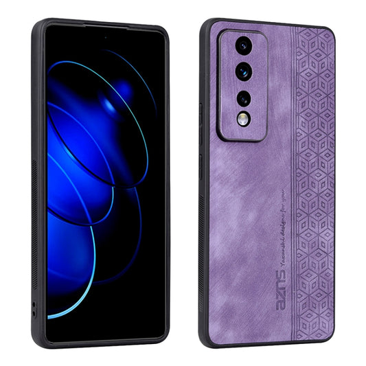 For Honor 80 GT 5G AZNS 3D Embossed Skin Feel Phone Case(Purple) by AZNS