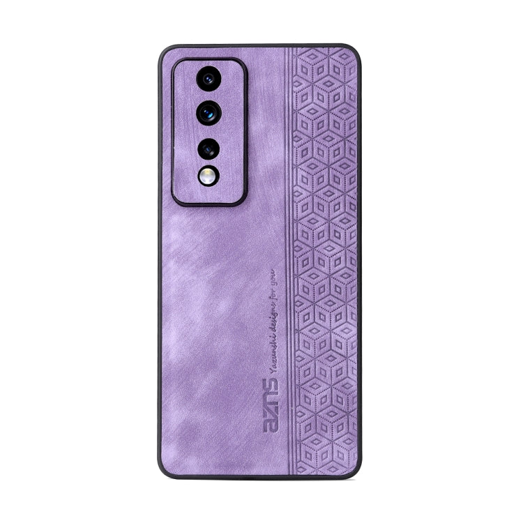 For Honor 80 GT 5G AZNS 3D Embossed Skin Feel Phone Case(Purple) by AZNS