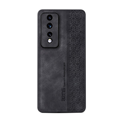 For Honor 80 GT 5G AZNS 3D Embossed Skin Feel Phone Case(Black) by AZNS