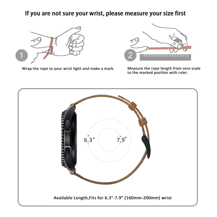 For Samsung Gear S3 Oil Wax Genuine Leather Watch Band(Yellow Brown) by bashfashion