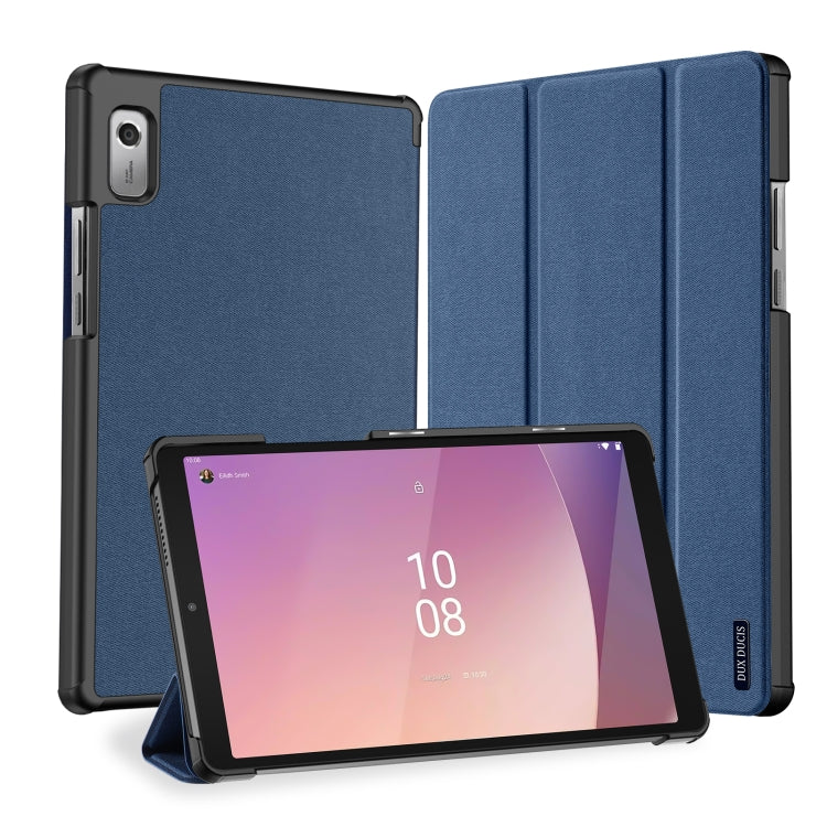 For Lenovo Tab M9 DUX DUCIS Domo Series Magnetic Flip Leather Tablet Case(Blue) by DUX DUCIS